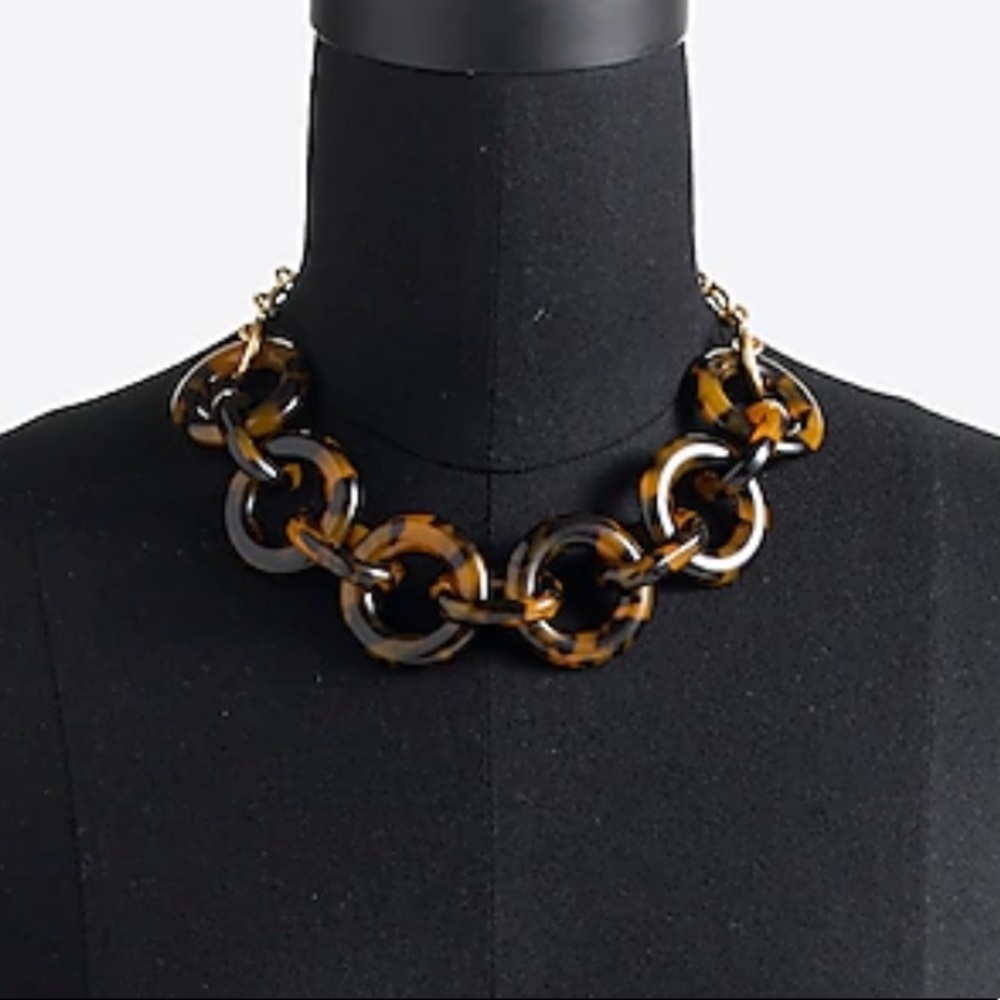 J Crew Tortoise Link Necklace